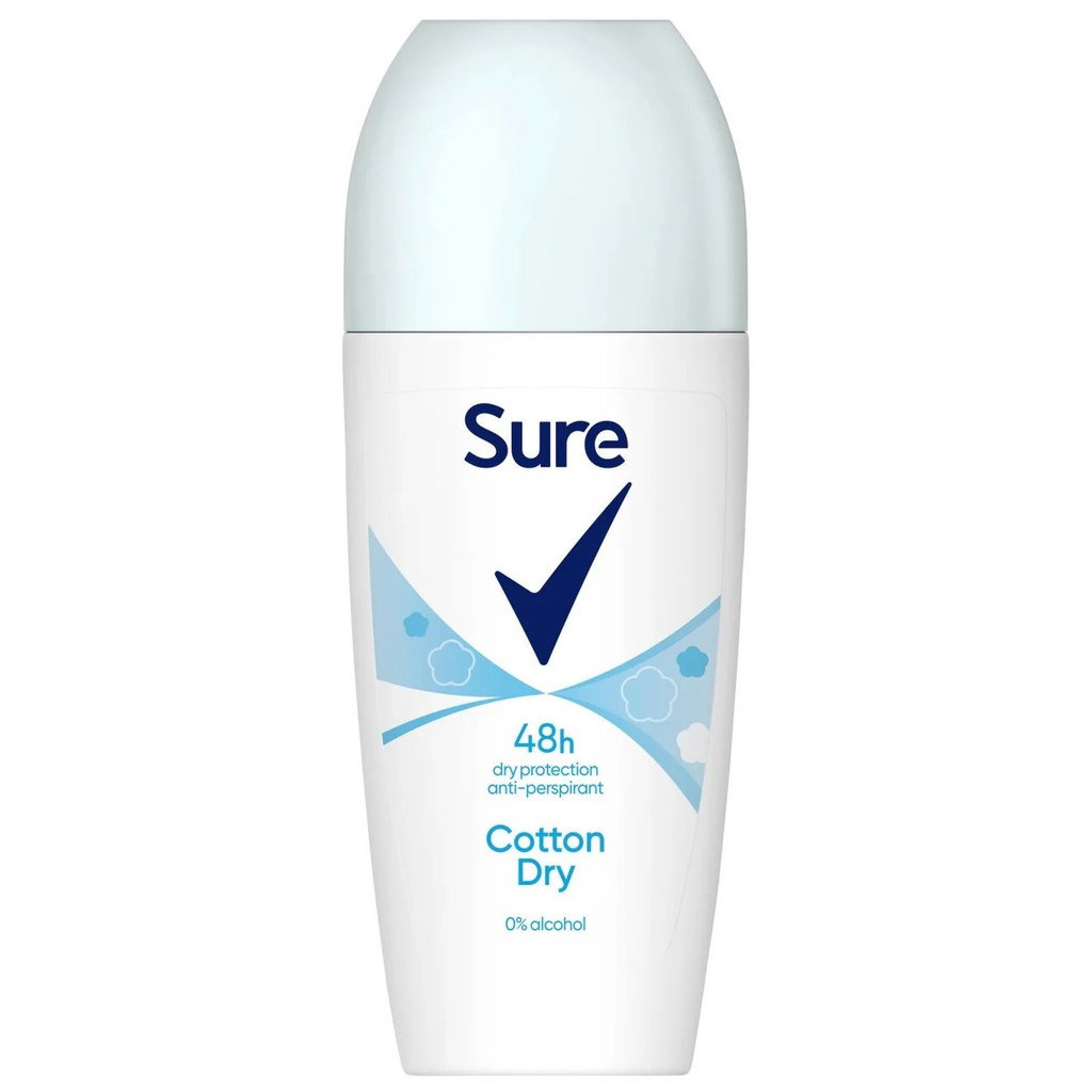 Sure Women Cotton Dry Anti-Perspirant Roll On, 50ml