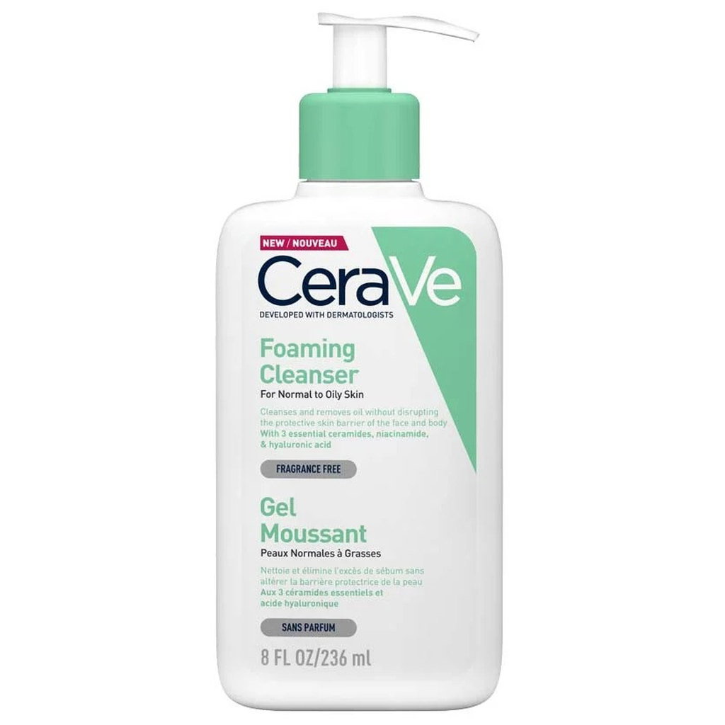 CeraVe Foaming Cleanser for Normal to Oily Skin, 236ml