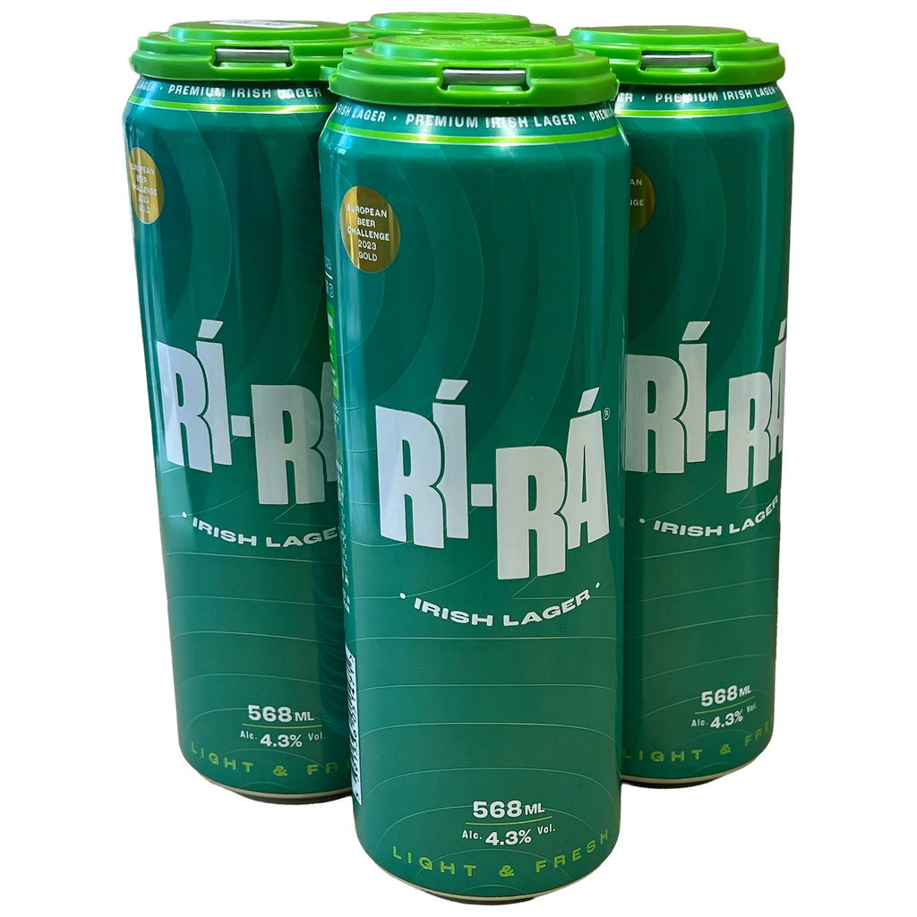 Rí-Rá Irish Lager Pint Can, 4 x 568ml