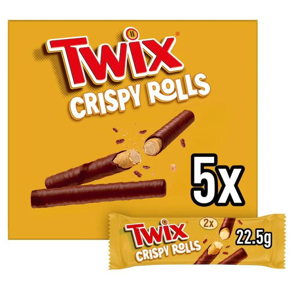 Twix Milk Chocolate Crispy Rolls, 5pk, 112.5g