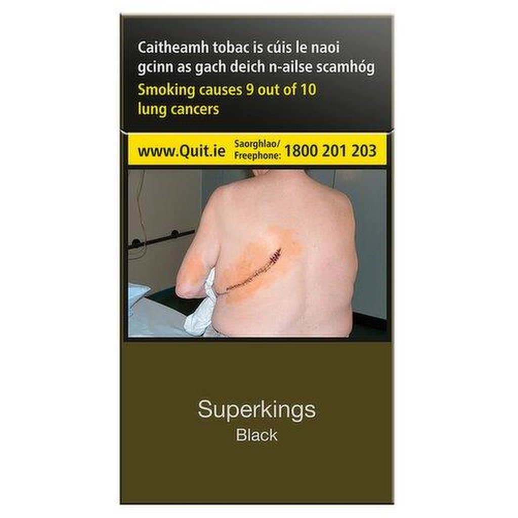 Superkings Black 100s Cigarettes, 20pk