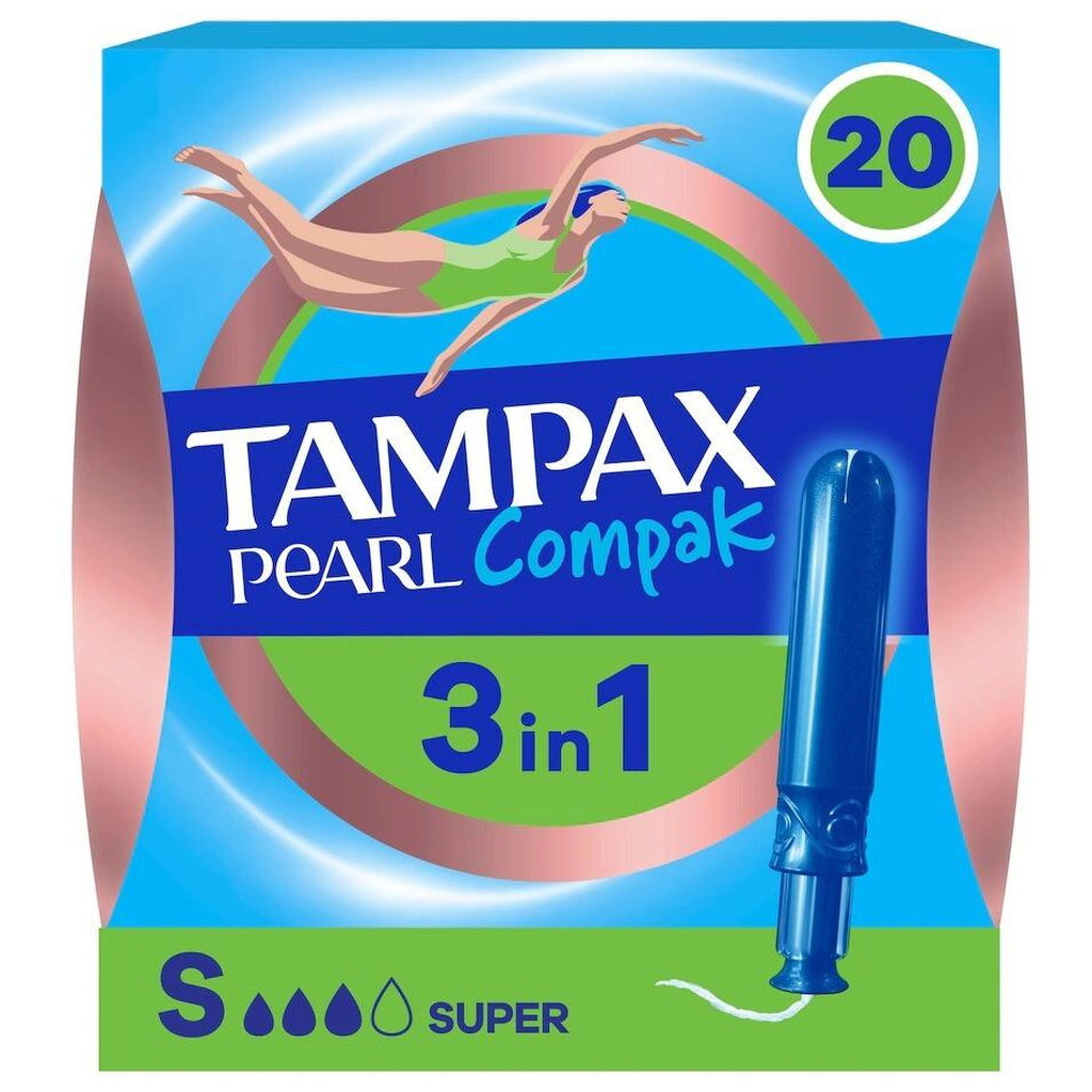 Tampax Pearl Compak Super, 20pk
