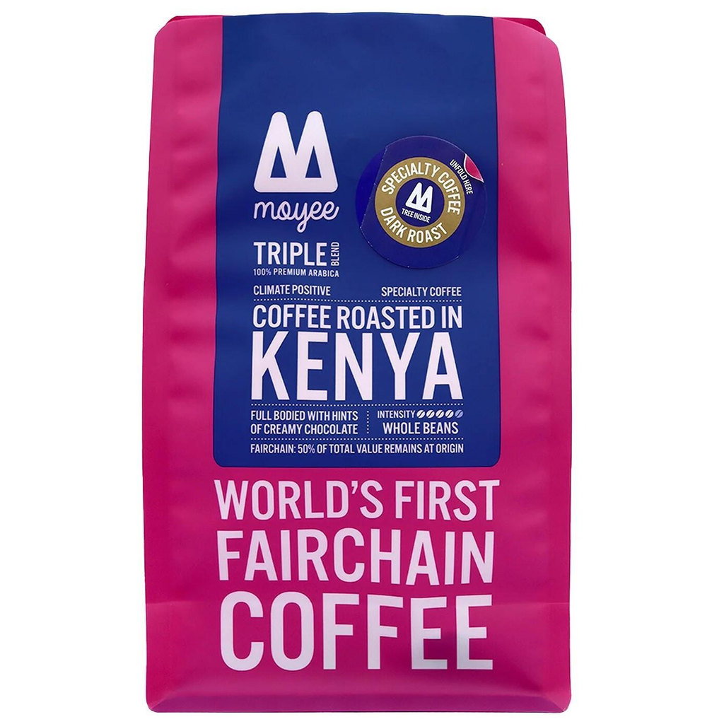 Moyee Kenyan Triple Blend Fairchain Ground Coffee, 450g