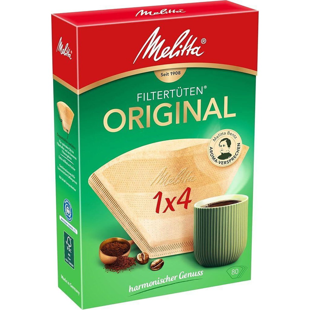 Melitta 1-4 Coffee Filters, 80 pack