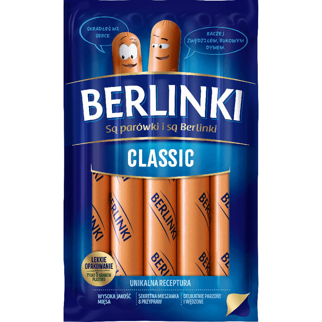 Berlinki Classic Hot Dogs, 250g