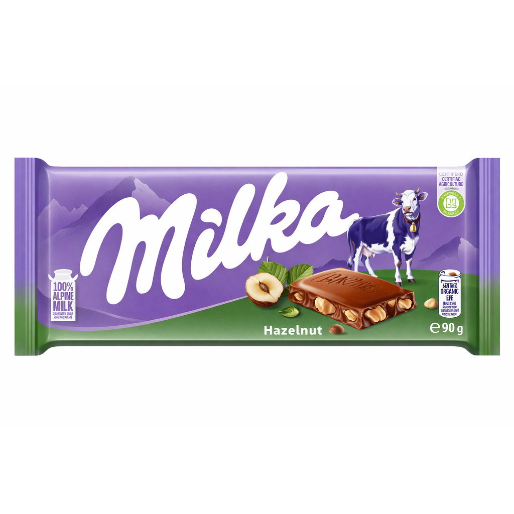 Milka Hazelnut Chocolate, 90g