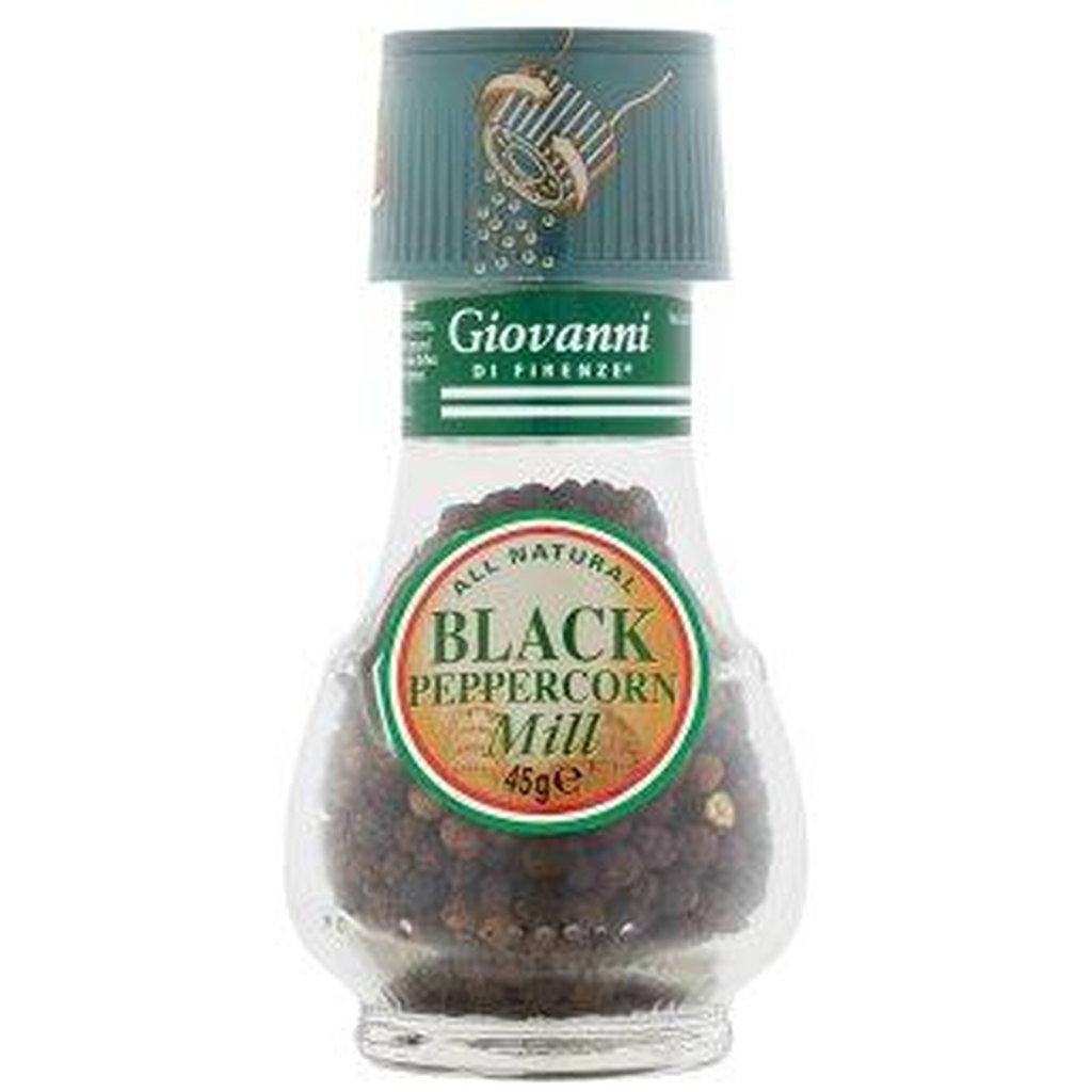 Giovanni Di Firenze Black Pepper Grinder, 45g