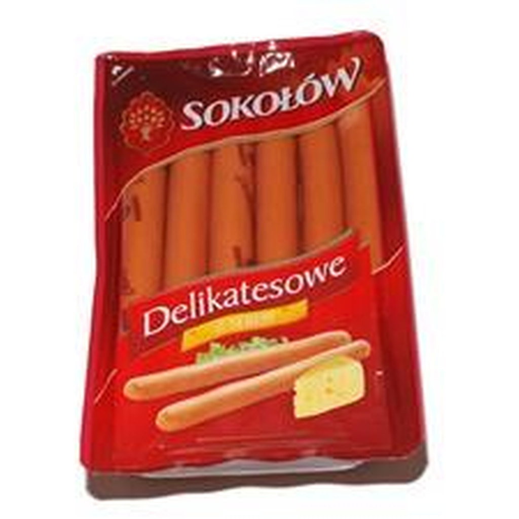 Sokolow Deluxe Pork Frankfurters with Cheese, 600g