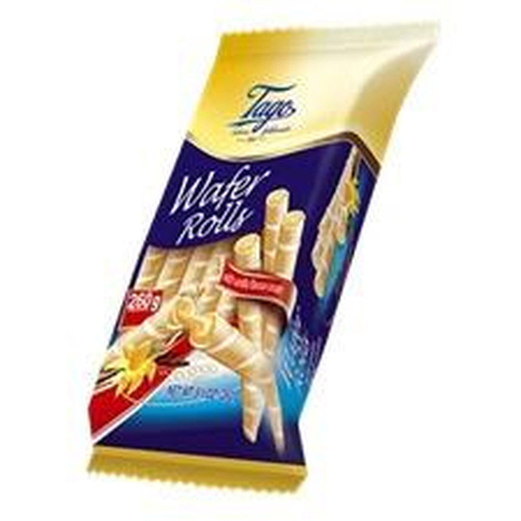 Tago Vanilla Wafer Rolls, 260g