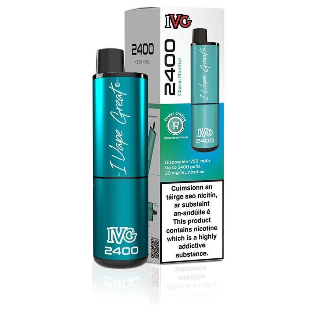 IVG 2400 Classic Menthol Vape 20mg