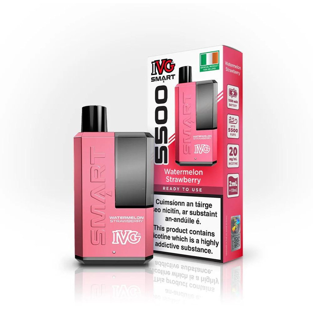 IVG Smart 5500 Watermelon Strawberry Vape 20mg