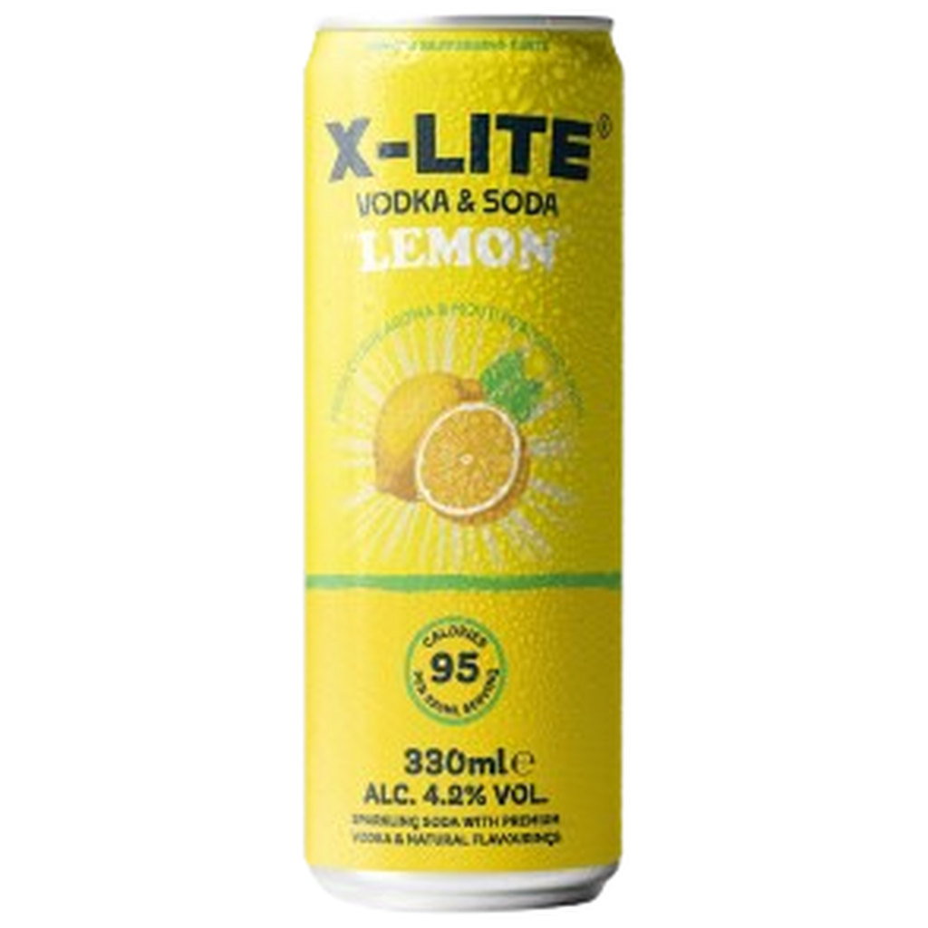 X-Lite Vodka And Soda w. Lemon Drink, 330ml