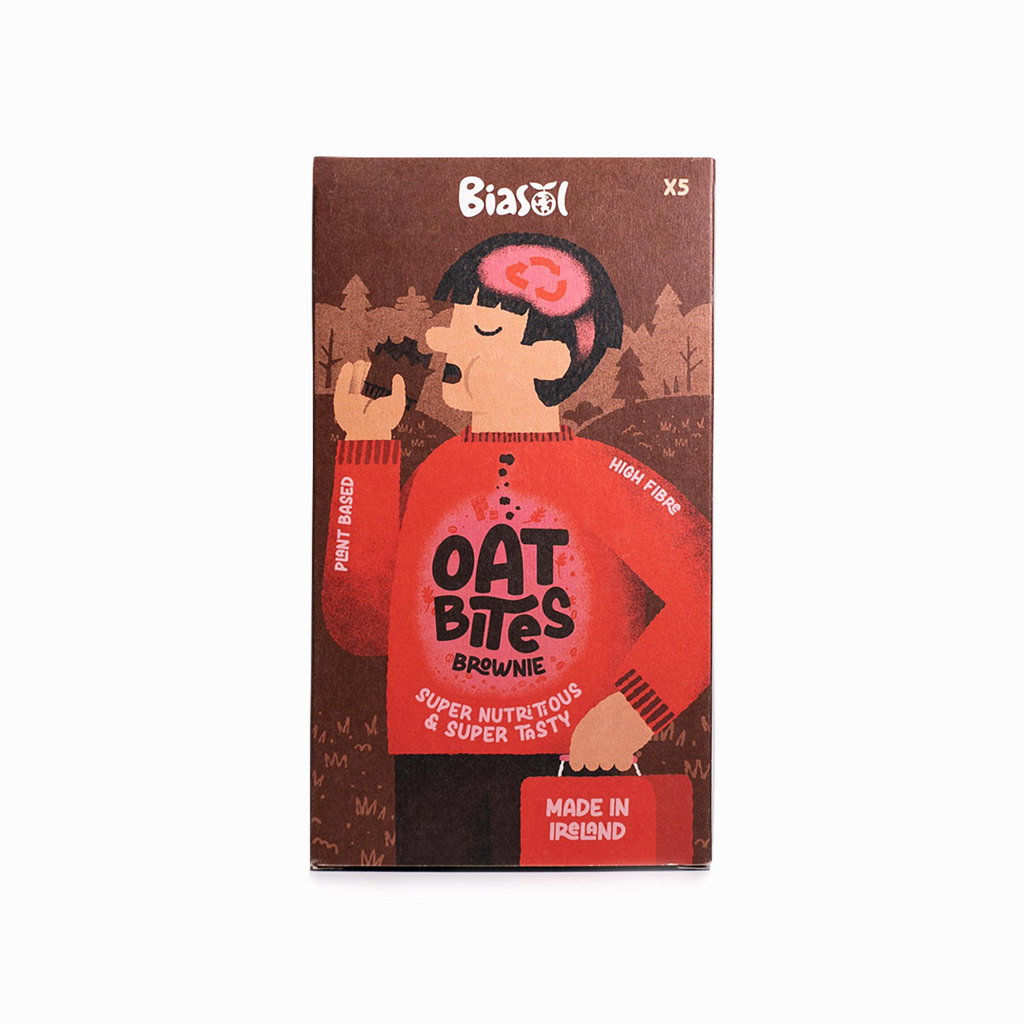 BiaSol Oat Bites Brownie Multipack, 5 x 30g