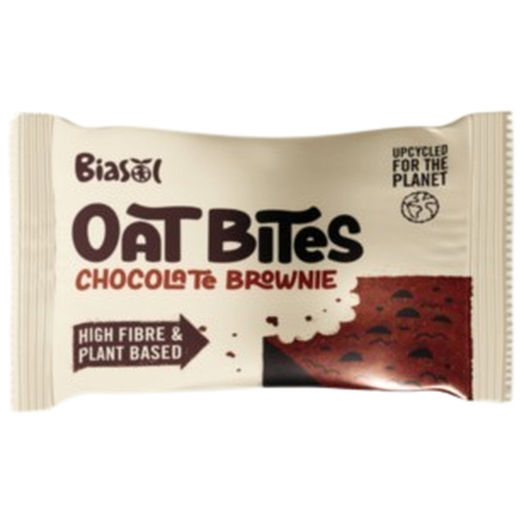 BiaSol Oat Bites Chocolate Brownie Bar, 60g