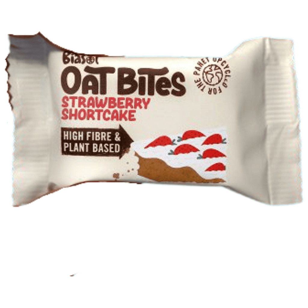 BiaSol Oat Bites Strawberry Shortcake Bar, 60g