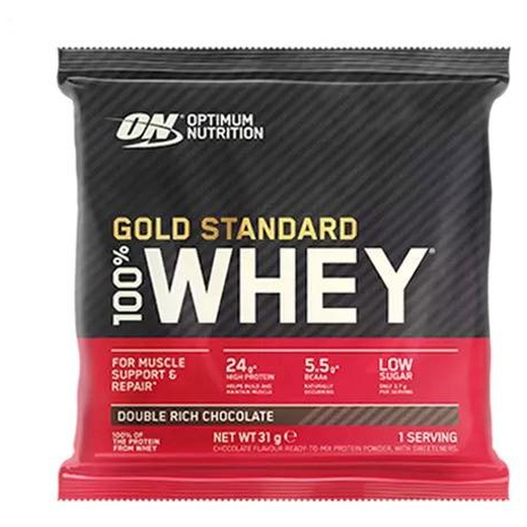 Optimum Nutrition Gold Standard 100% Whey Protein Powder Double Rich Chocolate, 30g