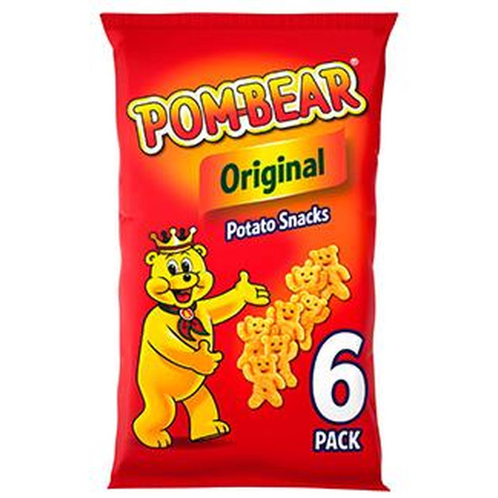 Pom-Bear Original Crisps, 6 x 13g