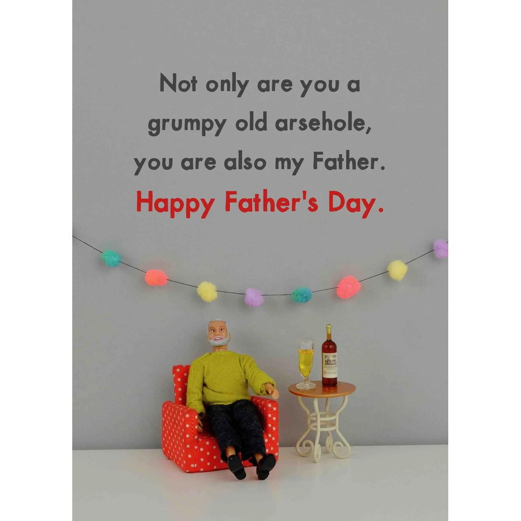 Grumpy Old Arsehole Father's Day Crad