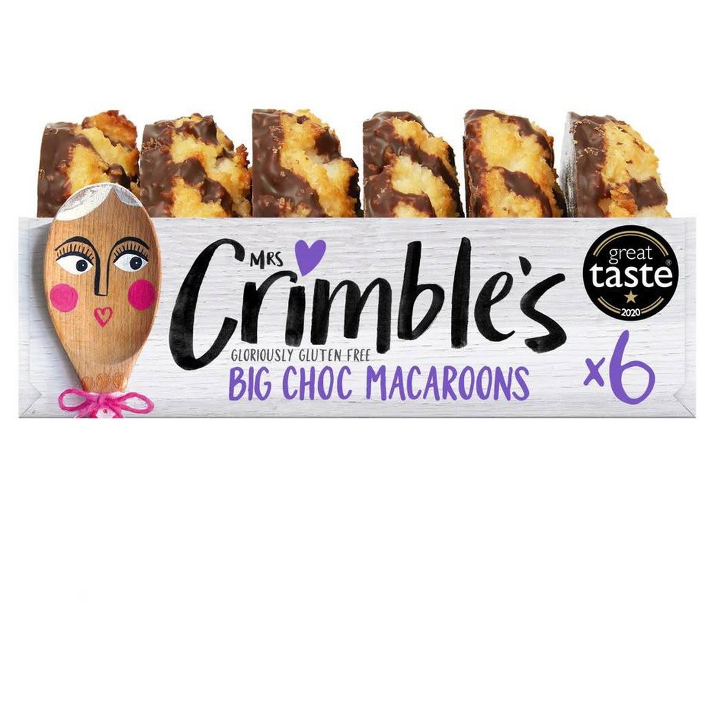 Mrs Crimbles Large Chocolate Macaroons (Gluten Free), 230g