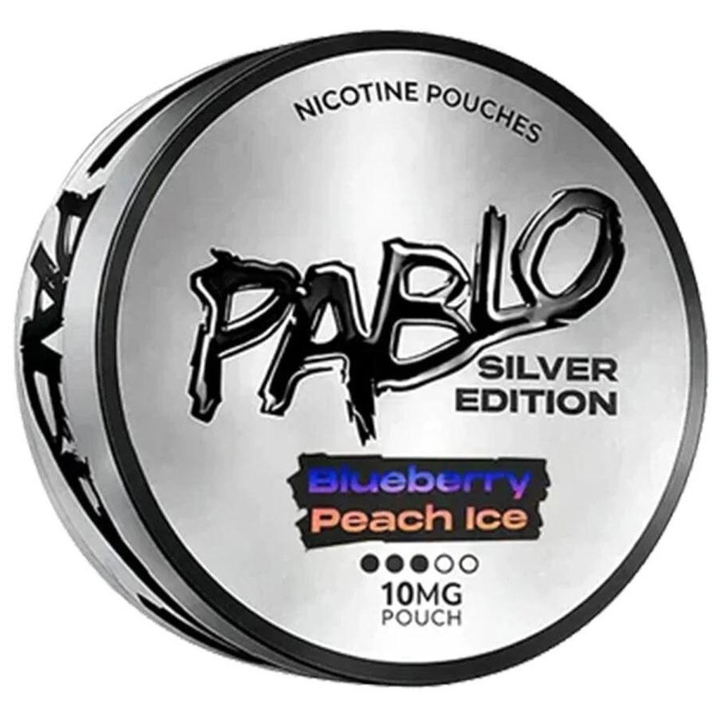 Pablo Silver Blueberry Peach Ice 10mg Nicotine Pouches