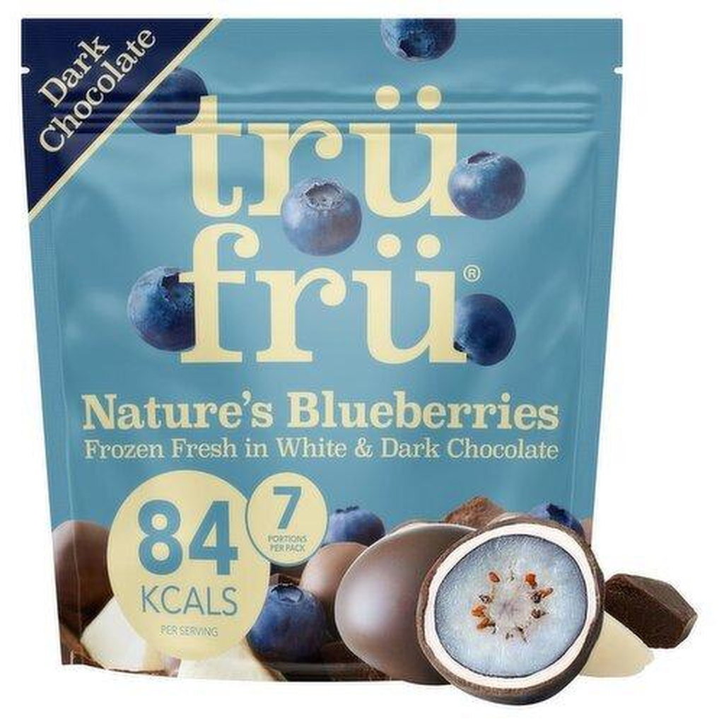 trüfrü Blueberries in White & Dark Chocolate, 200g