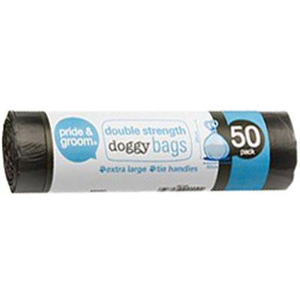 Pride & Groom Doggy Bags (Dog Waste / Dog Poo Bags), 50 Roll