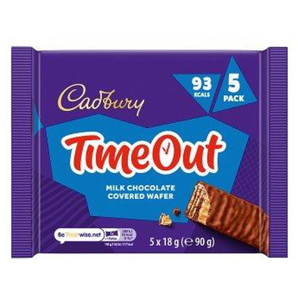 Cadbury TimeOut Chocolate Wafer Bars 5pk, 90g