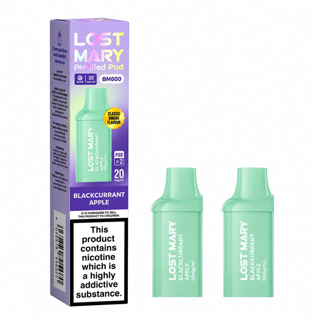 Lost Mary BM600 Blackcurrant Apple Refill 20mg, 2 Pods