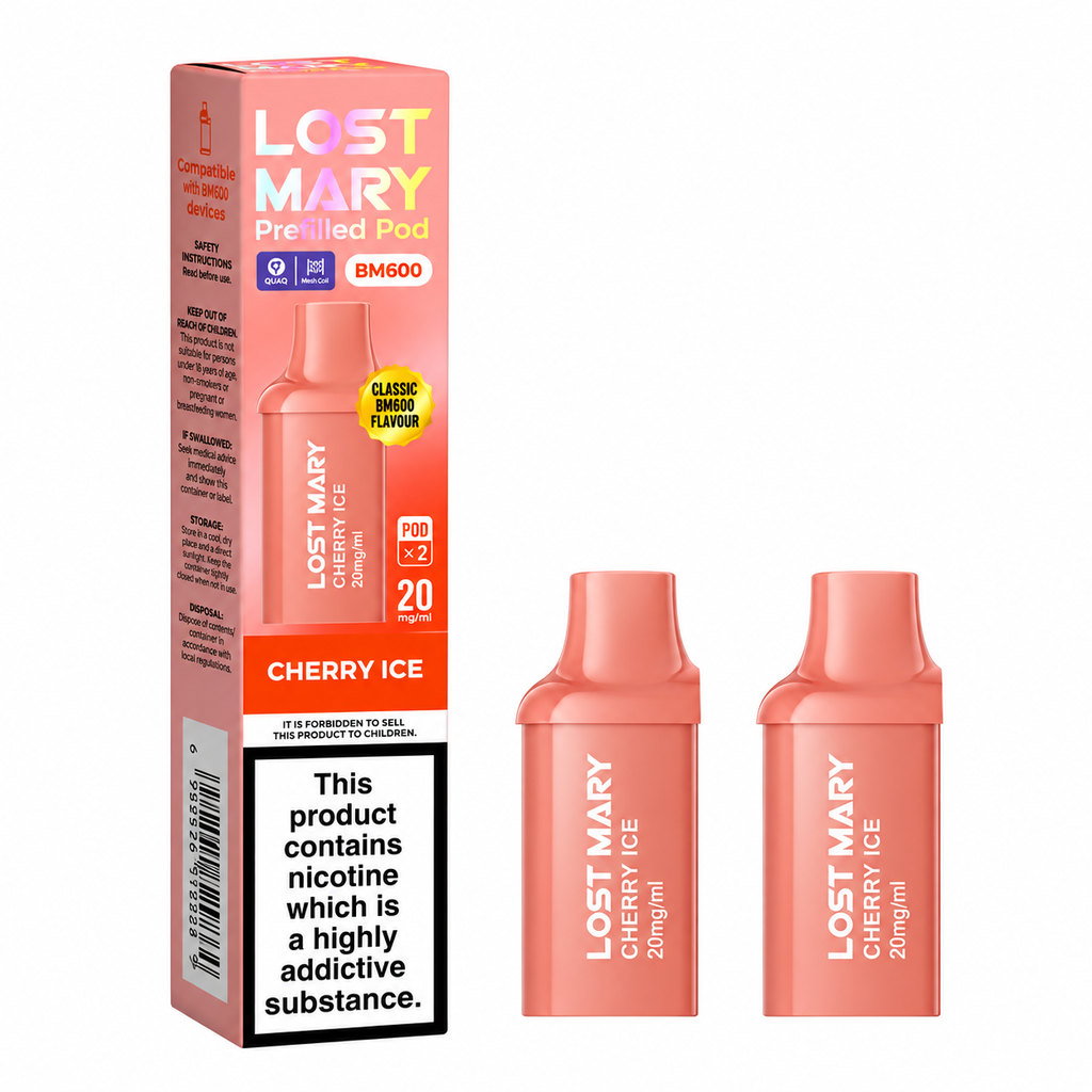 Lost Mary BM600 Cherry Ice Refill 20mg, 2 Pods