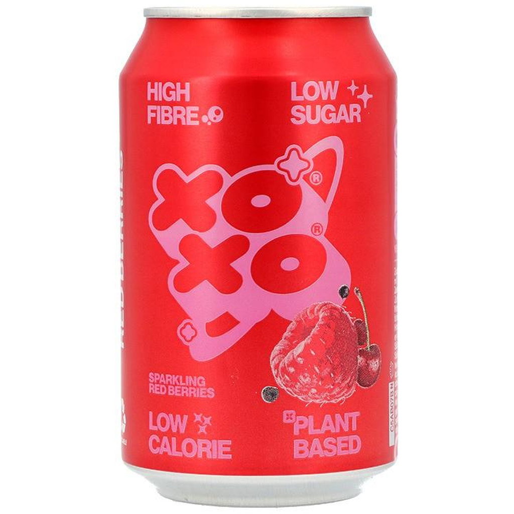 XOXO Red Berries Prebiotic Soda, 330ml