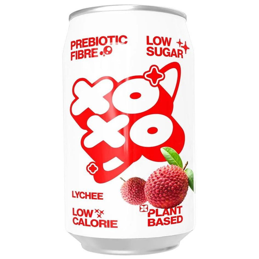 XOXO Lychee Prebiotic Soda, 330ml