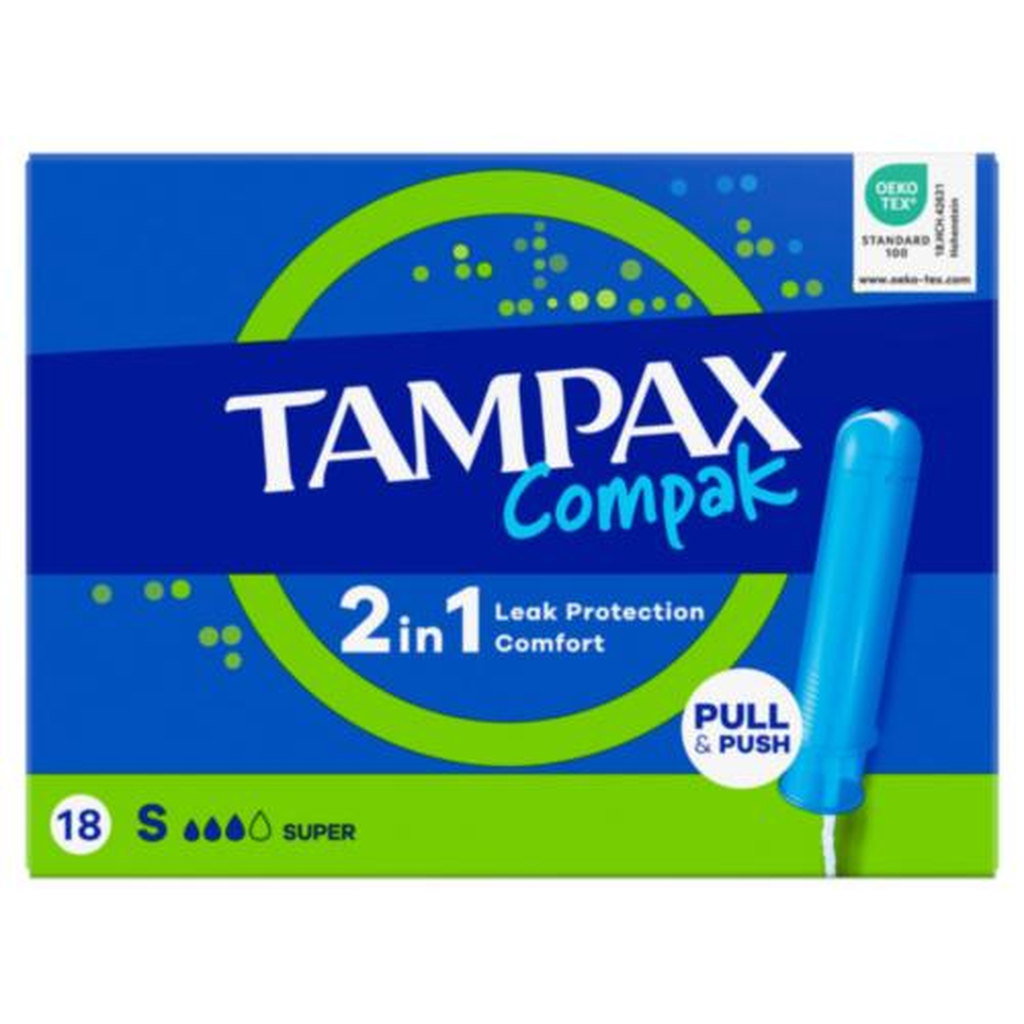Tampax Compak Super, 18pk