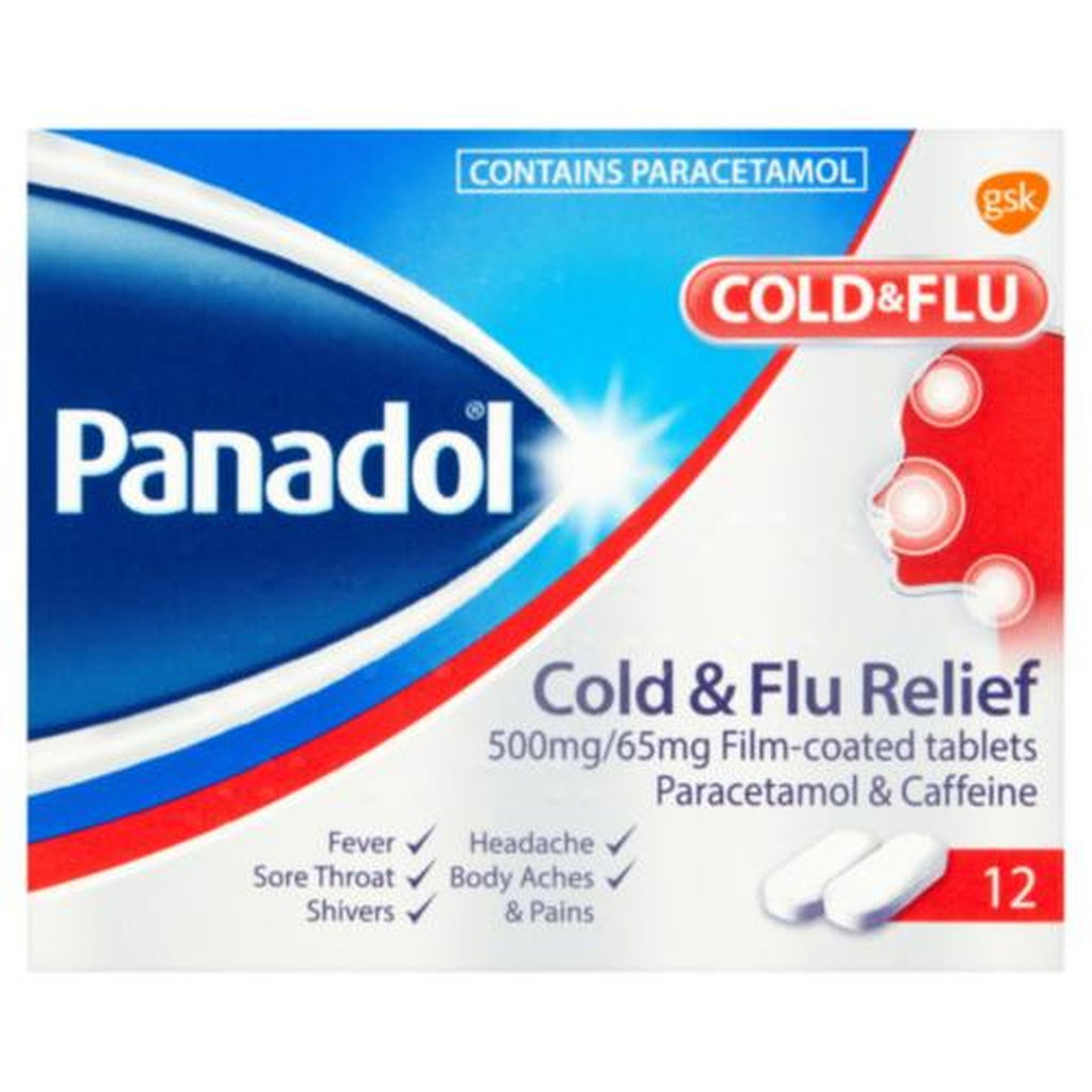 Panadol Cold & Flu Relief Tablets, 12pk