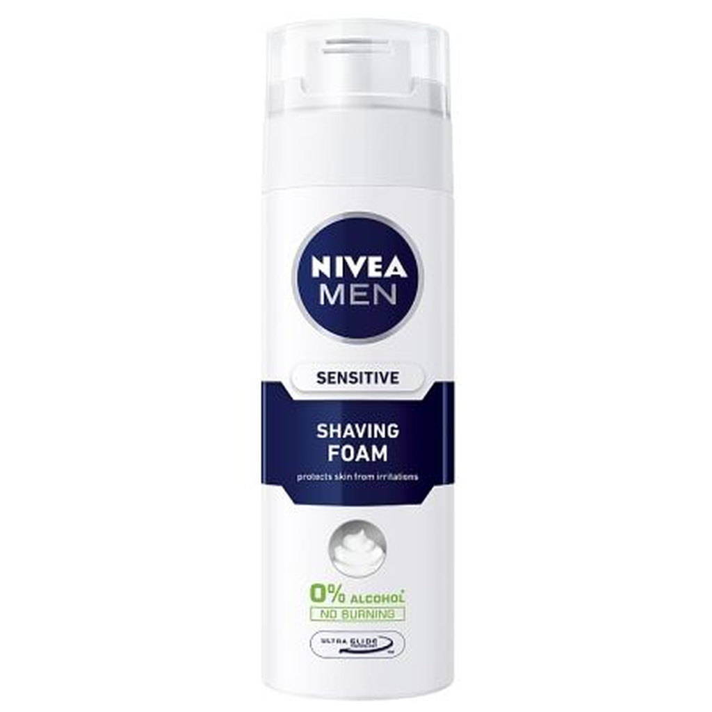 Nivea For Men Shaving Foam Sensitive, 200ml