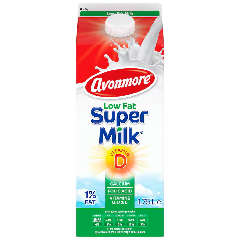 Avonmore Low Fat Super Milk, 1.75L