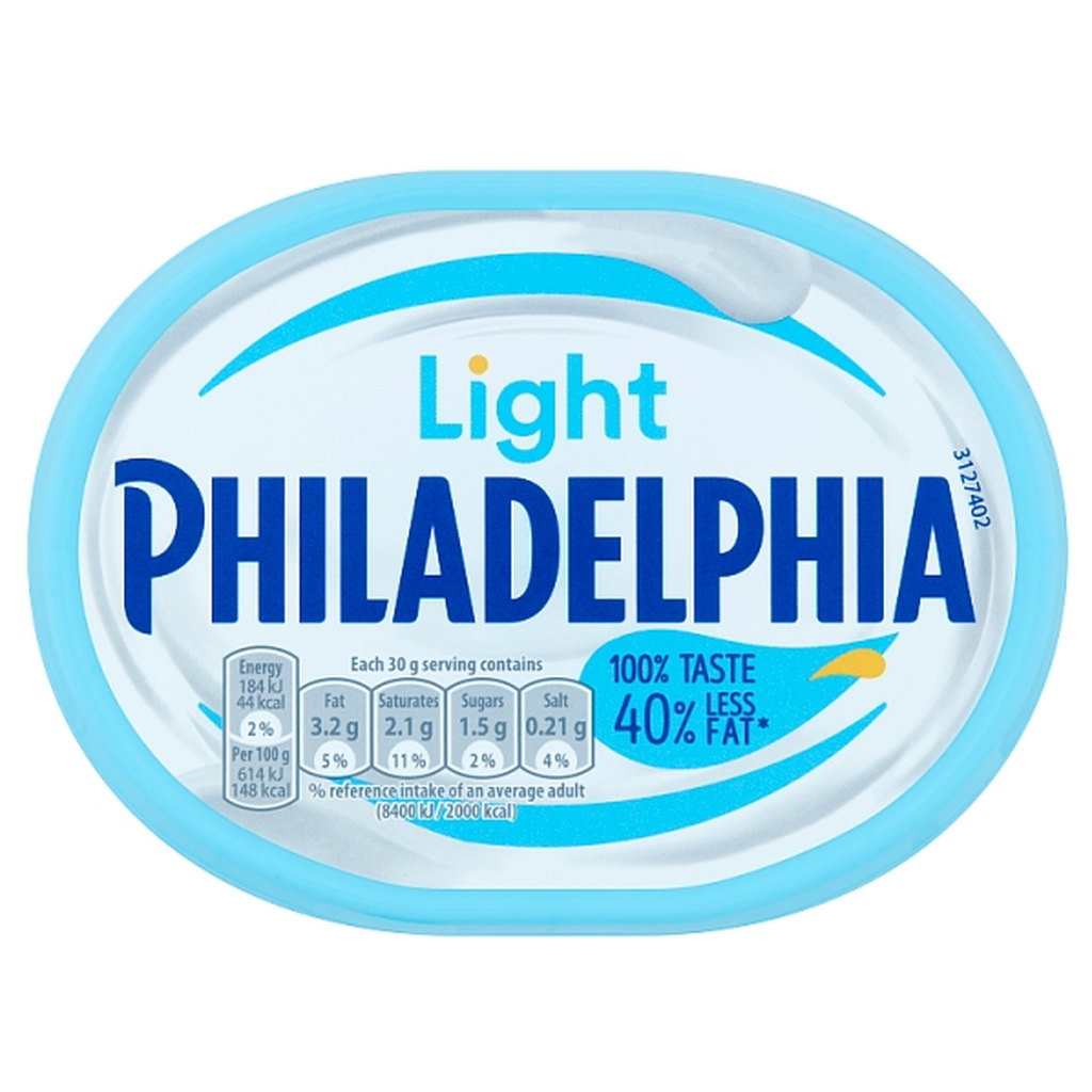 Philadelphia Light Cream Cheese, 165g