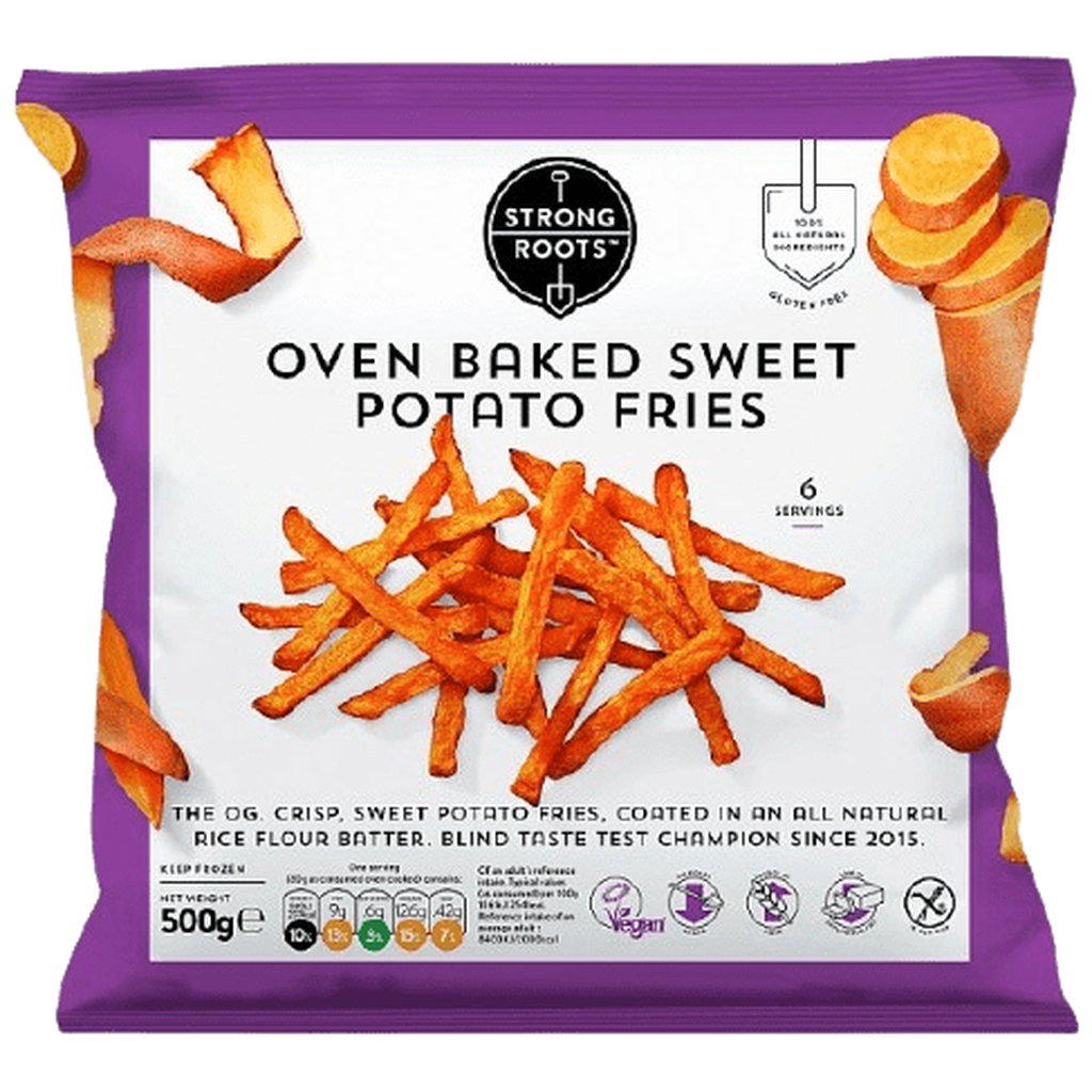 Strong Roots Oven Baked Sweet Potato Fries 500g