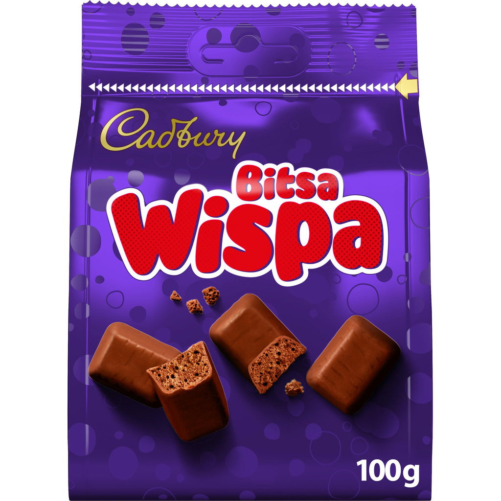 Cadbury Wispa Bitsa Chocolate Bag, 100g