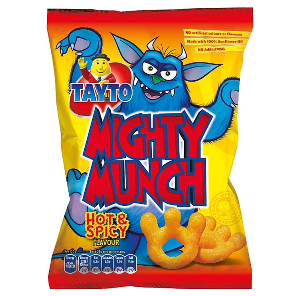 Tayto Mighty Munch Hot & Spicy, 31g