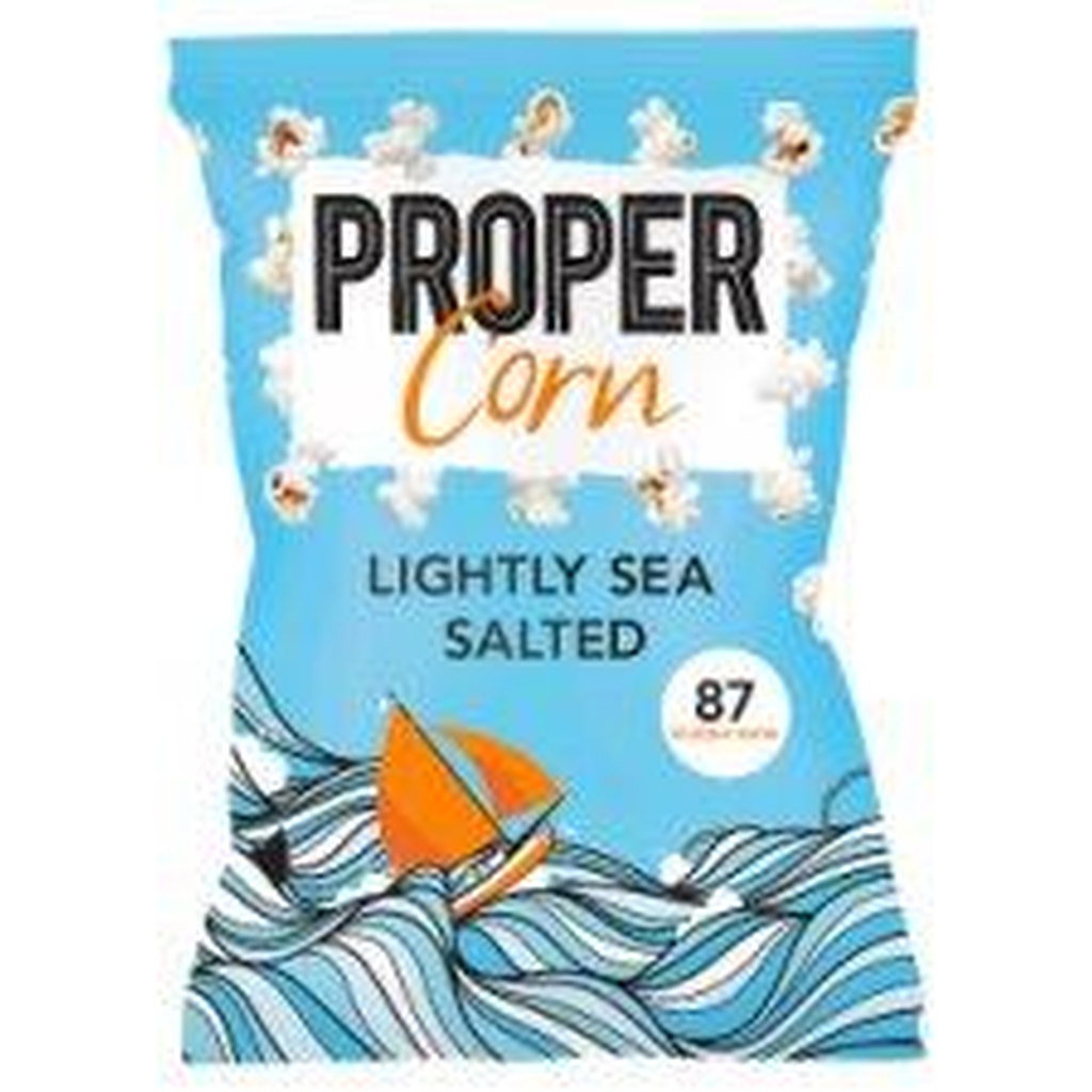 Propercorn Lightly Sea Salted Popcorn, 20g