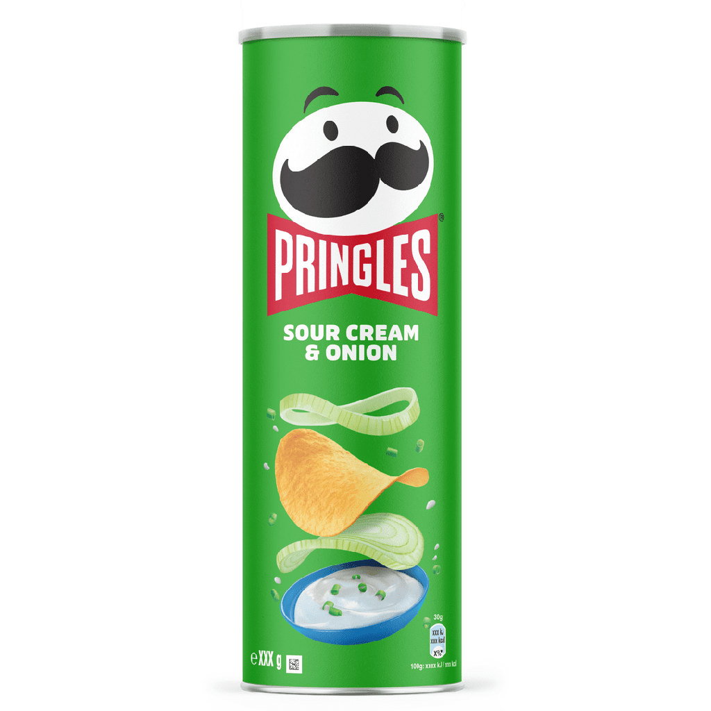 Pringles Sour Cream & Onion Crisps, 165G