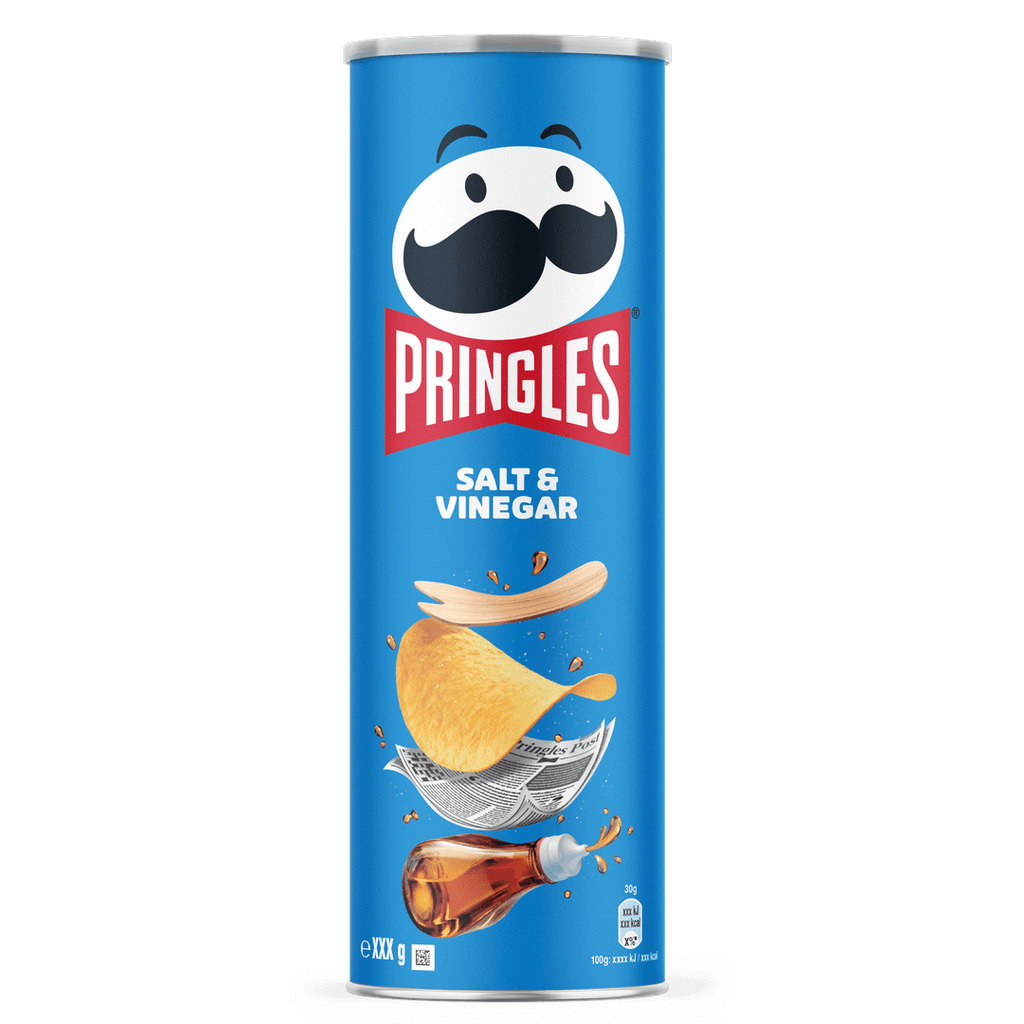 Pringles Salt & Vinegar Crisps, 165G