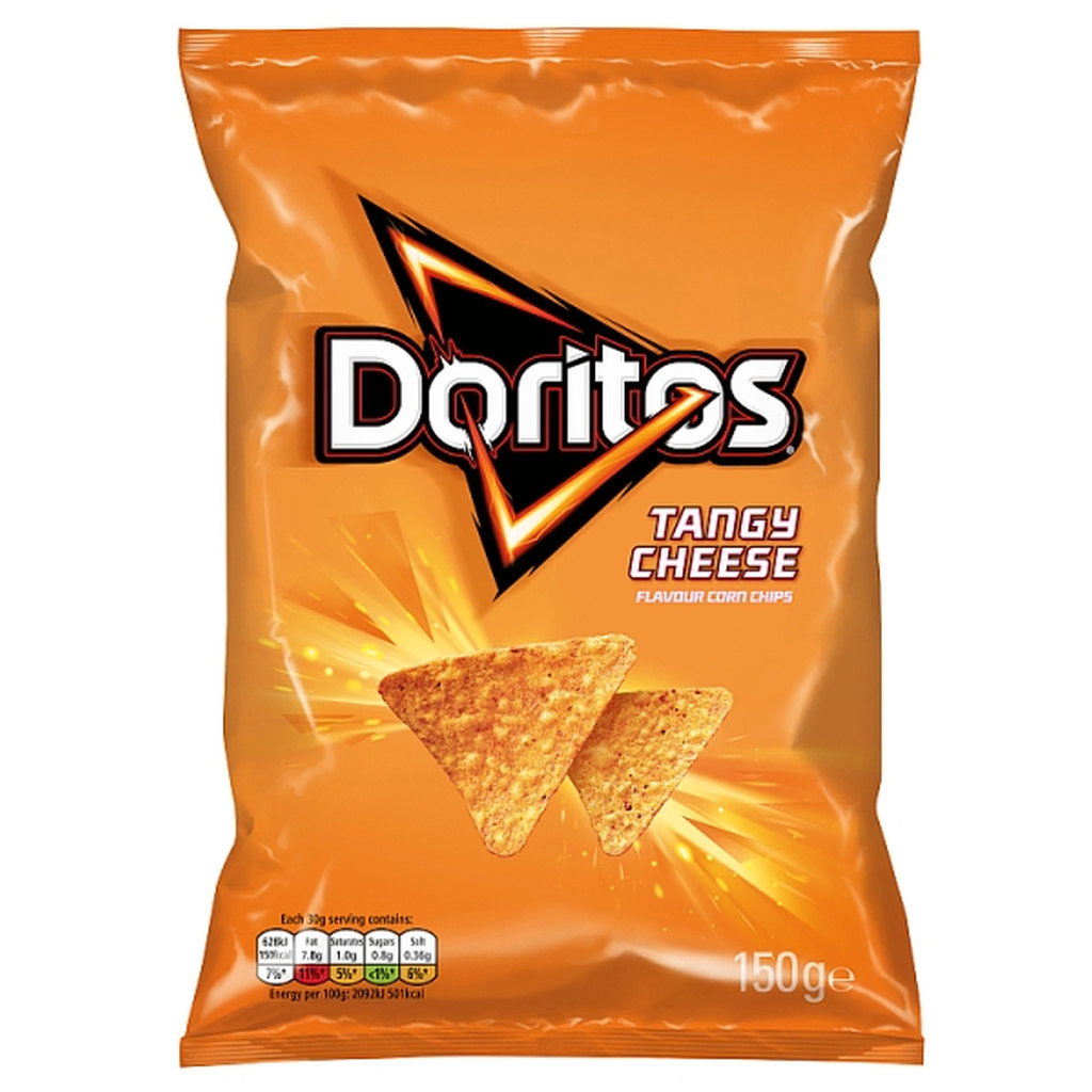 Doritos Tangy Cheese, Corn Chip Crisps1, 140g
