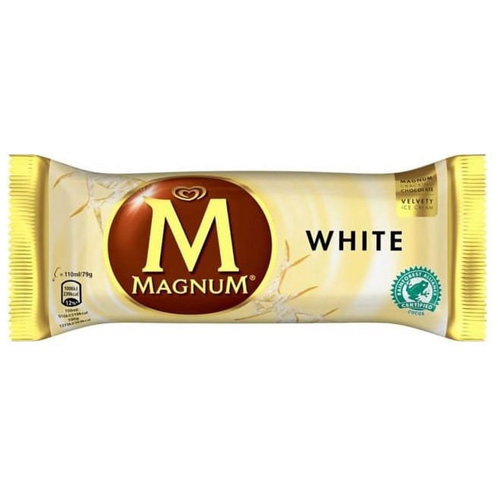 Magnum White Chocolate Ice Cream, 110ml