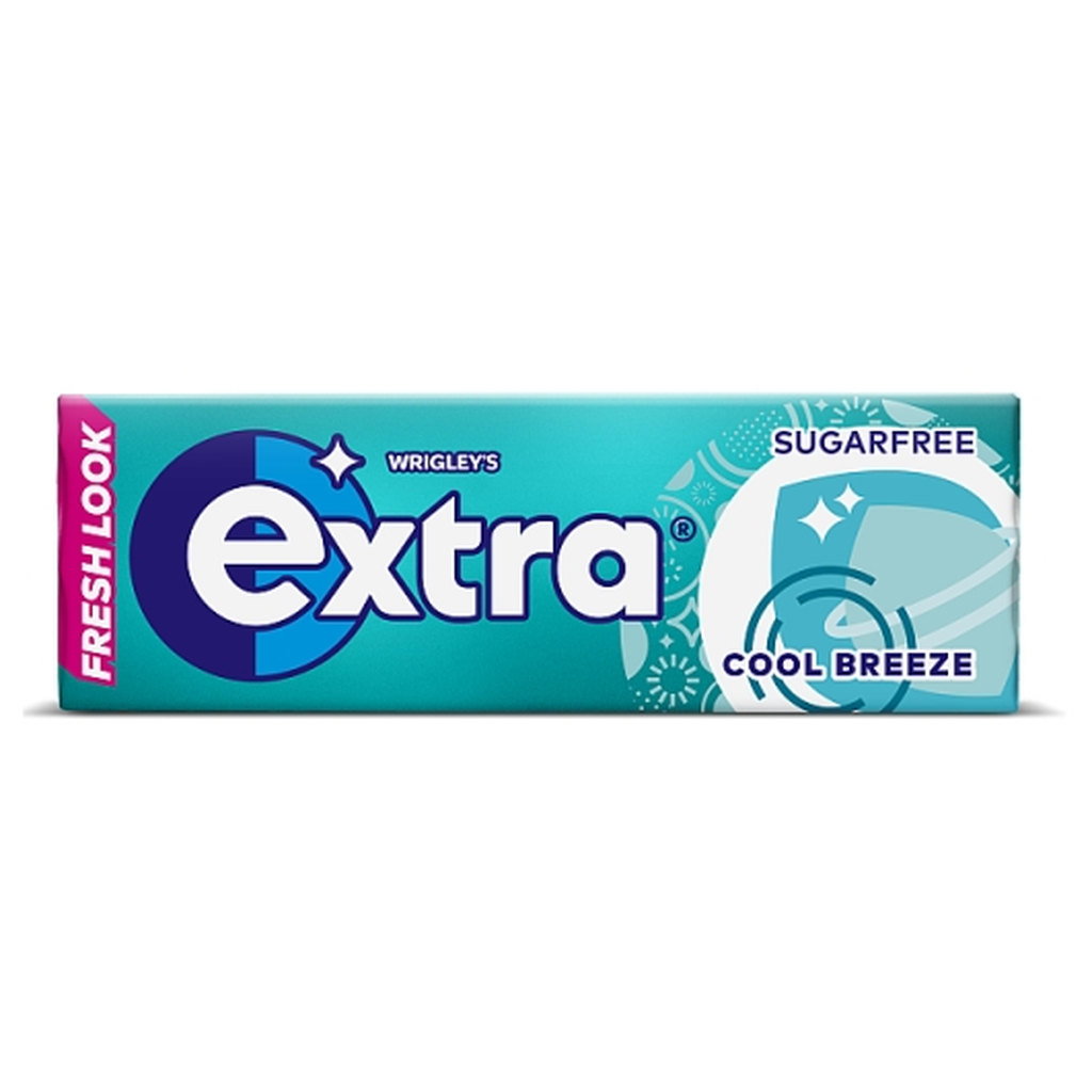 Wrigley's Extra Cool Breeze Chewing Gum, 10 pc