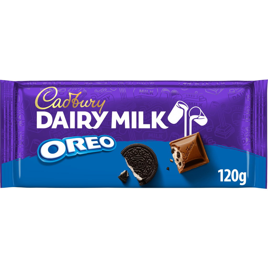 Cadbury Dairy Milk Chocolate Bar with Oreo, 120g