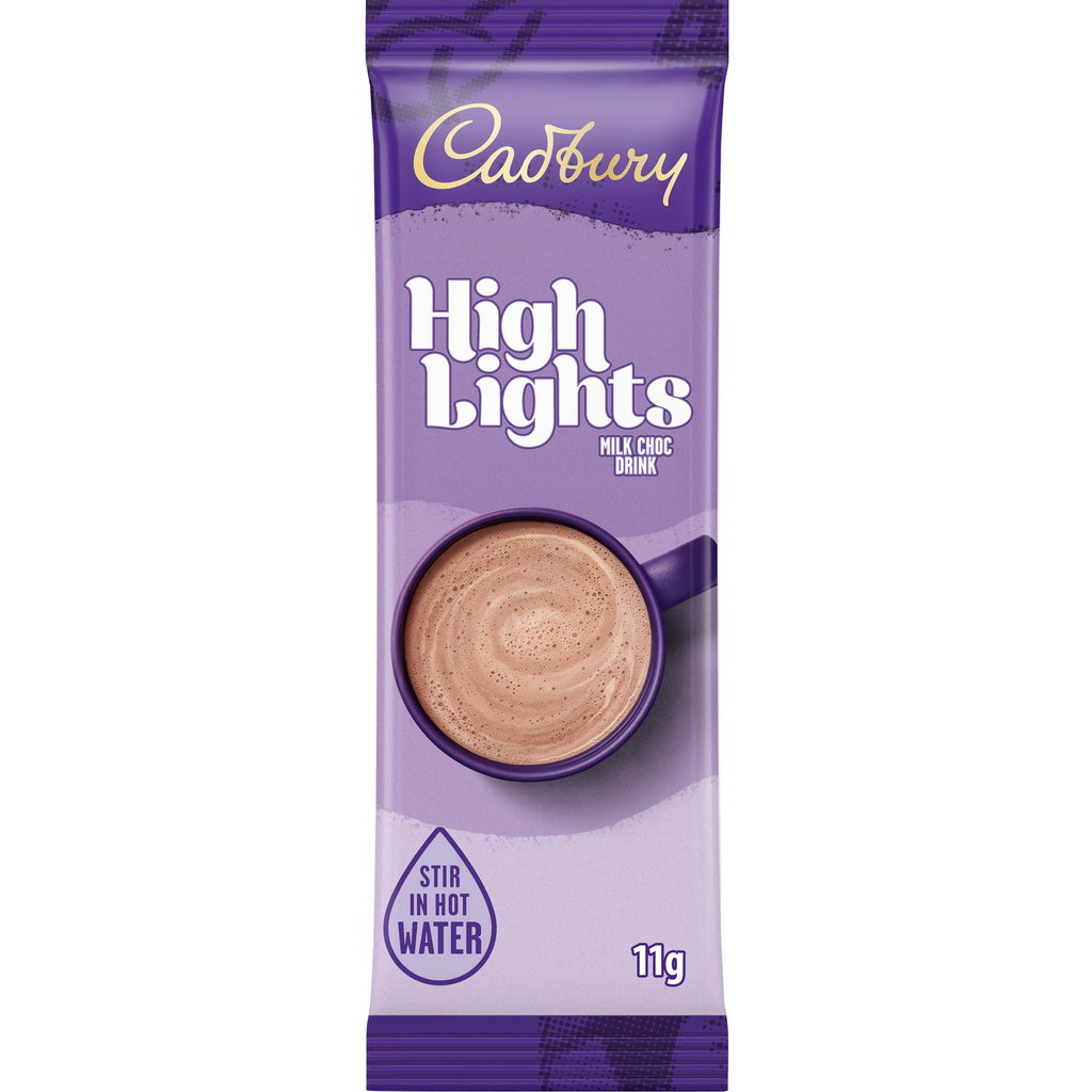 Cadbury Highlights Milk Hot Chocolate, Single Sachet, 11g