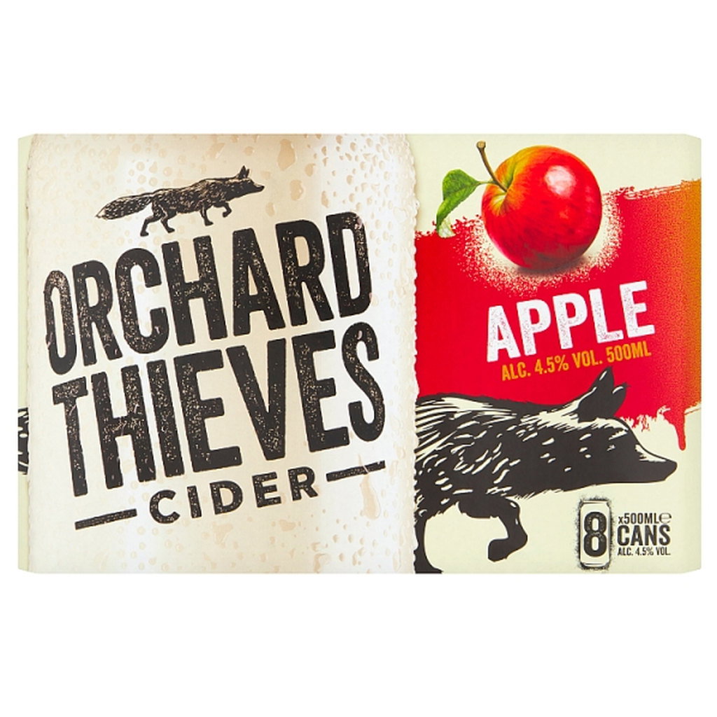 Orchard Thieves Apple Cider, 8 x 500ml