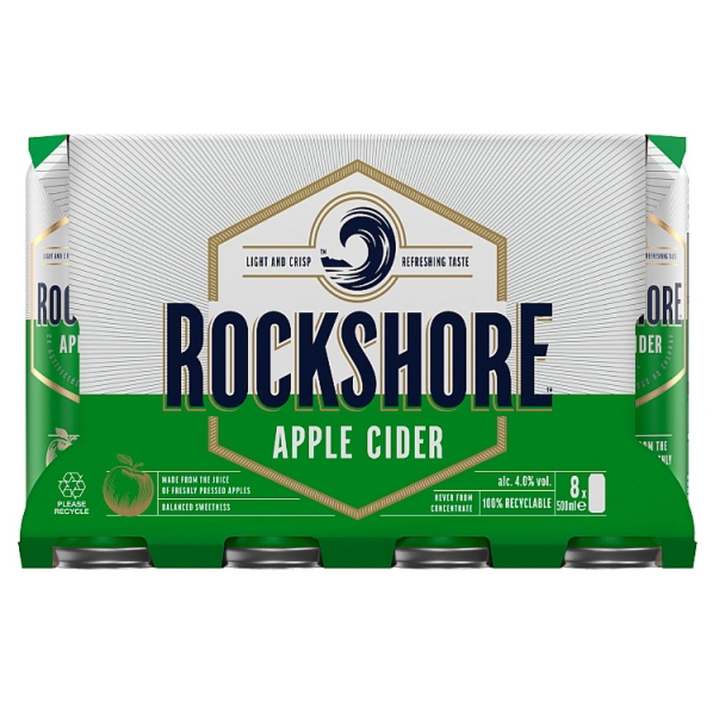 Rockshore Apple Cider Cans, 8 x 500ml