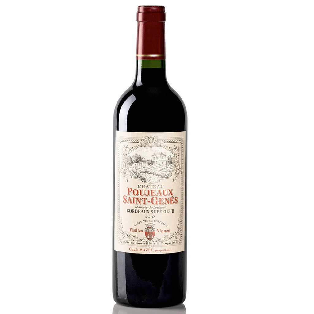Château Poujeau Saint-Genès, Bordeaux Superior Red Wine, France, 750ml